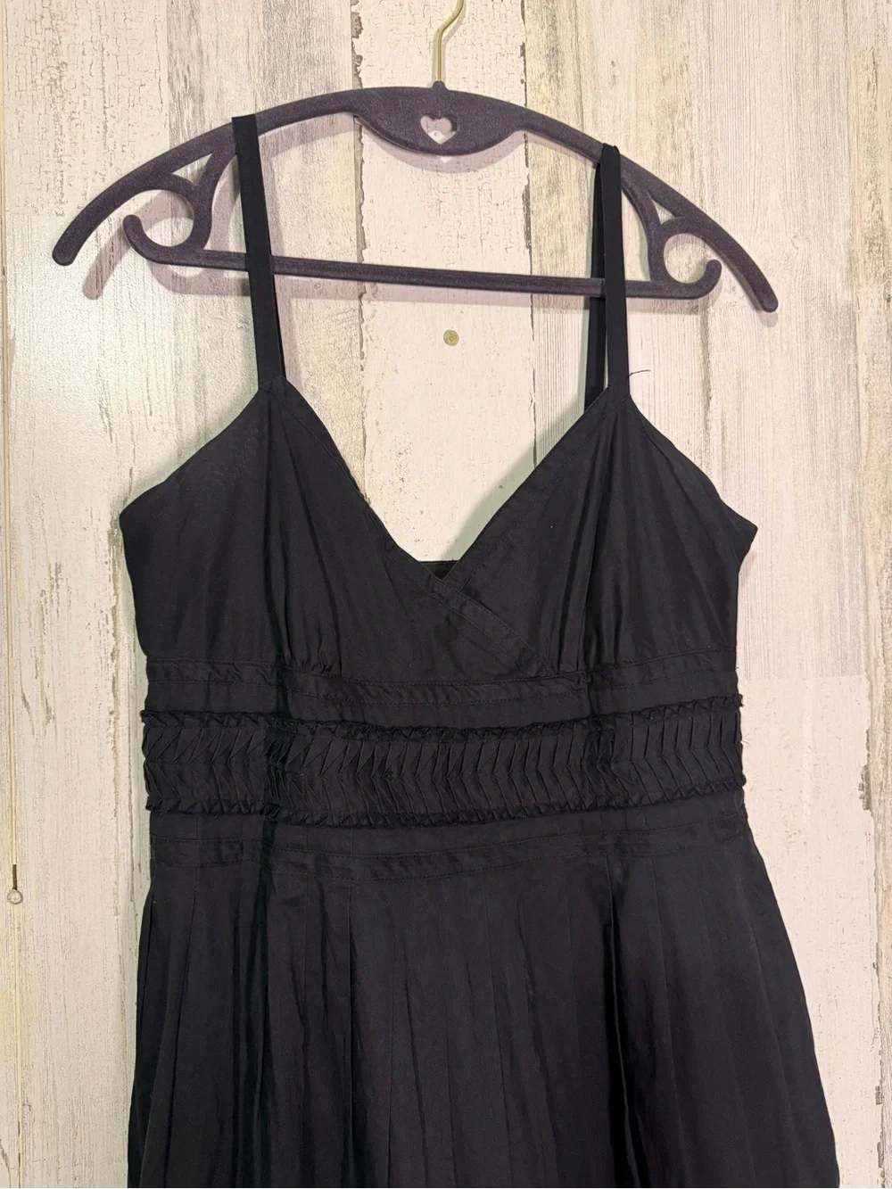 Lauren Ralph Lauren Black Cotton Tiered Maxi Dress Size 6 Sleeveless Boho Chic - Picture 6 of 8